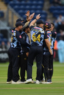 060625 - Glamorgan v Essex - T20 Vitality Blast - Chris Cooke of Glamorgan catches the ball to dismiss Paul Walter of Essex