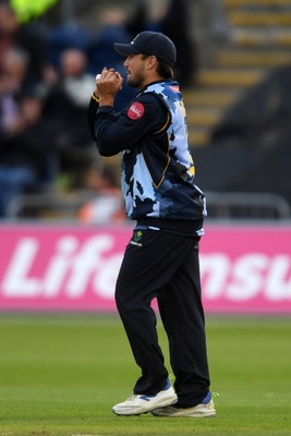 060625 - Glamorgan v Essex - T20 Vitality Blast - Kiran Carlson of Glamorgan catches the ball to dismiss  Michael Pepper of Essex