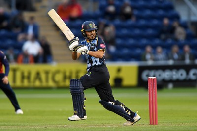 060625 - Glamorgan v Essex - T20 Vitality Blast - Kiran Carlson of Glamorgan batting