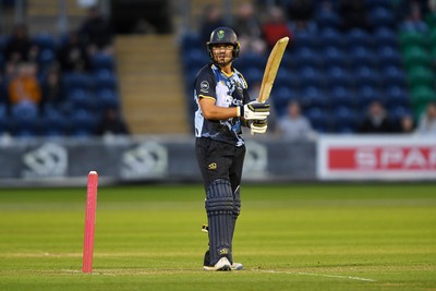 060625 - Glamorgan v Essex - T20 Vitality Blast - Kiran Carlson of Glamorgan batting