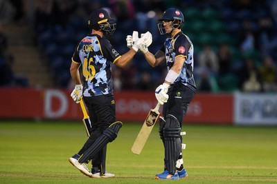 060625 - Glamorgan v Essex - T20 Vitality Blast - Ben Kellaway hits the ball top win the match