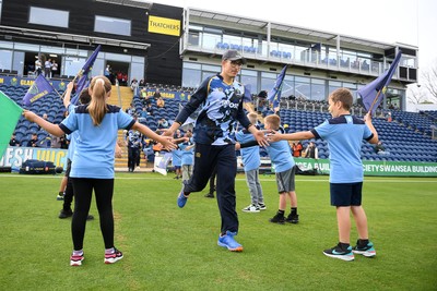 060625 - Glamorgan v Essex - T20 Vitality Blast - Asa Tribe of Glamorgan runs out at the start of the match