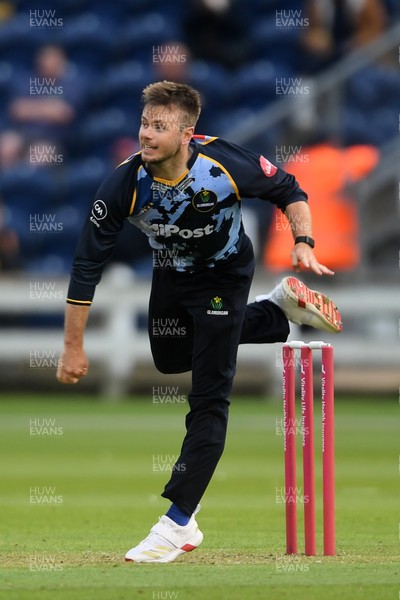 060625 - Glamorgan v Essex - T20 Vitality Blast - Mason Crane of Glamorgan bowls the ball to dismiss Charlie Allison of Essex
