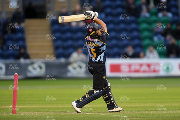 060625 - Glamorgan v Essex - T20 Vitality Blast - Kiran Carlson of Glamorgan batting