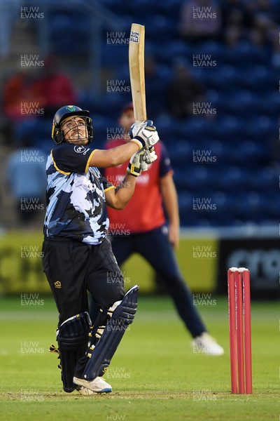060625 - Glamorgan v Essex - T20 Vitality Blast - Kiran Carlson of Glamorgan hits 50