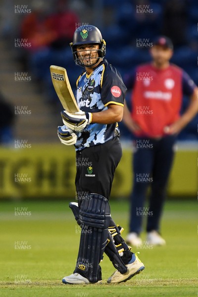 060625 - Glamorgan v Essex - T20 Vitality Blast - Kiran Carlson of Glamorgan hits 50