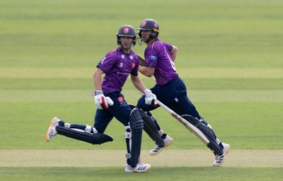 070826 - Glamorgan v Essex, Metro Bank One Day Cup - Noah Thain of Essex and Luc Benkenstein of Essex open the batting
