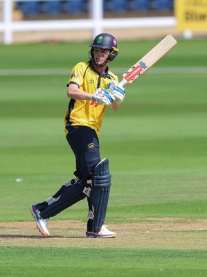 070826 - Glamorgan v Essex, Metro Bank One Day Cup - Harry Wallace of Glamorgan plays a shot