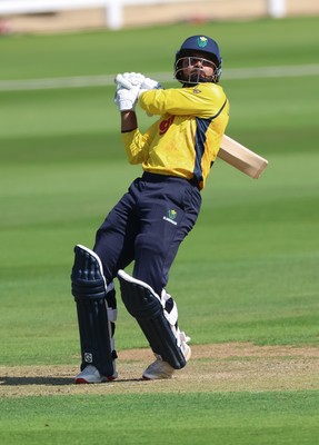 070826 - Glamorgan v Essex, Metro Bank One Day Cup - Zain ul Hassan of Glamorgan plays a shot