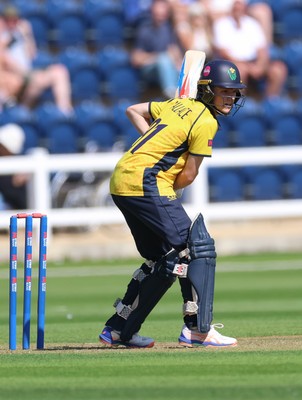 070826 - Glamorgan v Essex, Metro Bank One Day Cup - Harry Wallace of Glamorgan plays a shot