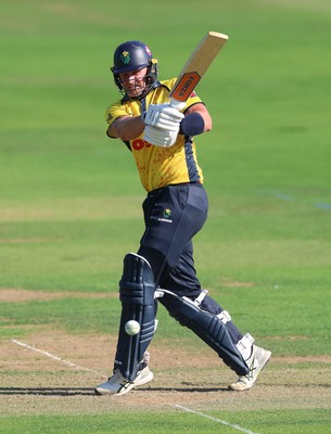 070826 - Glamorgan v Essex, Metro Bank One Day Cup - Timm van der Gugten of Glamorgan plays a shot