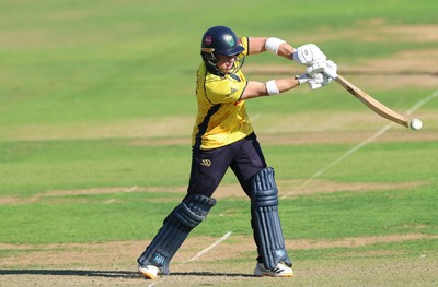 070826 - Glamorgan v Essex, Metro Bank One Day Cup - Alex Horton of Glamorgan plays a shot