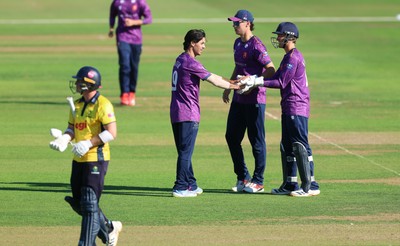 070826 - Glamorgan v Essex, Metro Bank One Day Cup - Alex Horton of Glamorgan reacts after he is dismissed, caught by Charlie Bennett of Essex off the bowling of Shane Snater of Essex