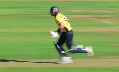 070826 - Glamorgan v Essex, Metro Bank One Day Cup - Timm van der Gugten of Glamorgan on his way to 118