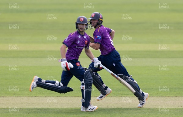 070826 - Glamorgan v Essex, Metro Bank One Day Cup - Noah Thain of Essex and Luc Benkenstein of Essex open the batting