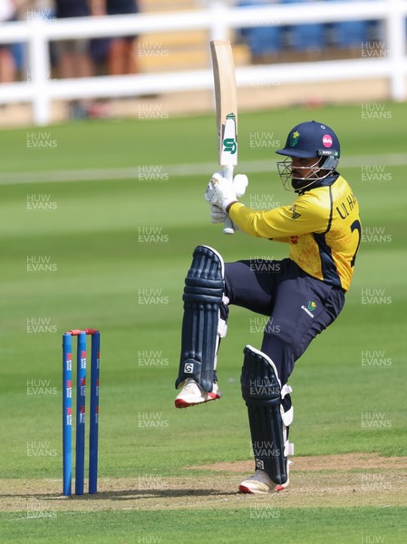 070826 - Glamorgan v Essex, Metro Bank One Day Cup - Zain ul Hassan of Glamorgan plays a shot