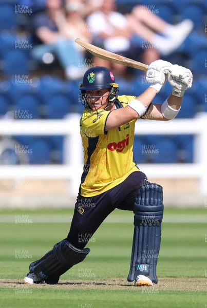 070826 - Glamorgan v Essex, Metro Bank One Day Cup - Alex Horton of Glamorgan plays a shot