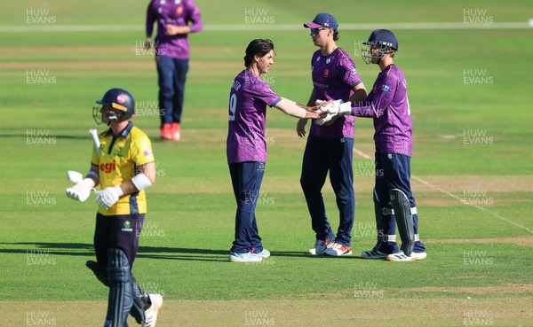 070826 - Glamorgan v Essex, Metro Bank One Day Cup - Alex Horton of Glamorgan reacts after he is dismissed, caught by Charlie Bennett of Essex off the bowling of Shane Snater of Essex