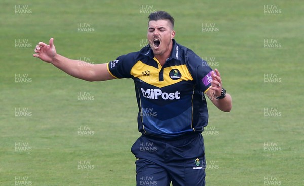 170419 - Glamorgan Cricket v Essex - Royal London One-Day Cup - A frustrated Marchant De Lange of Glamorgan
