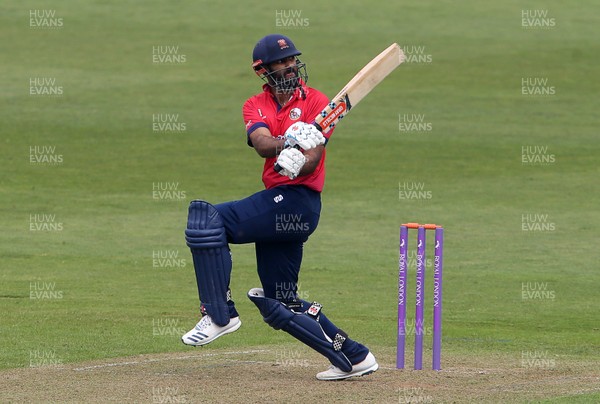 170419 - Glamorgan Cricket v Essex - Royal London One-Day Cup - Varun Chopra of Essex hits the ball for six runs
