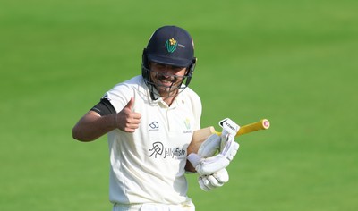 240926 Glamorgan v Essex, Rothesay County Championship Division 1 - Kiran Carlson of Glamorgan
