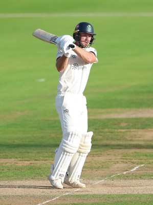 240926 Glamorgan v Essex, Rothesay County Championship Division 1 - Colin Ingram of Glamorgan plays a shot