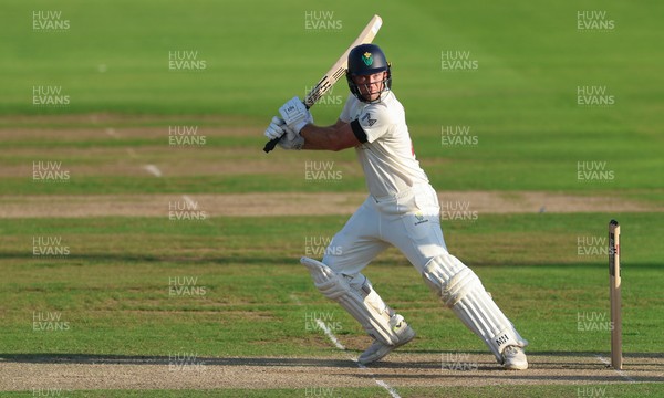 240926 Glamorgan v Essex, Rothesay County Championship Division 1 - Colin Ingram of Glamorgan plays a shot