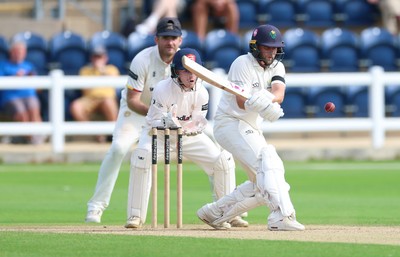 250926 Glamorgan v Essex, Rothesay County Championship Division 1 - Billy Root of Glamorgan plays a shot