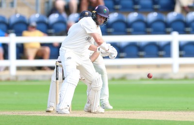 250926 Glamorgan v Essex, Rothesay County Championship Division 1 - Billy Root of Glamorgan plays a shot