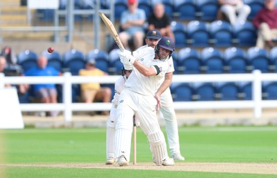 250926 Glamorgan v Essex, Rothesay County Championship Division 1 - Billy Root of Glamorgan plays a shot