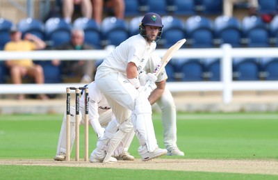 250926 Glamorgan v Essex, Rothesay County Championship Division 1 - Billy Root of Glamorgan plays a shot