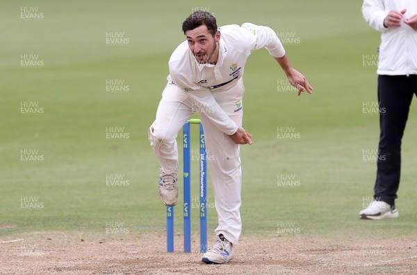 310821 - Glamorgan v Essex - LV= County Championship - Andrew Salter of Glamorgan bowling