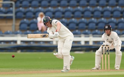 010725  Glamorgan v Gloucestershire, Rothesay County Championship Division 2 - Ben Kellaway of Glamorgan  plays a shot