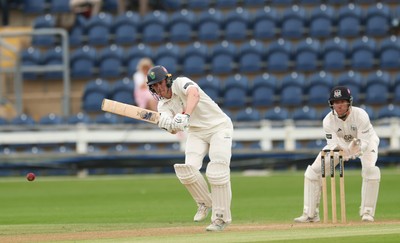 010725  Glamorgan v Gloucestershire, Rothesay County Championship Division 2 - Ben Kellaway of Glamorgan  plays a shot