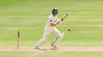 010725  Glamorgan v Gloucestershire, Rothesay County Championship Division 2 - Ben Kellaway of Glamorgan  plays a shot