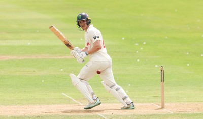 010725  Glamorgan v Gloucestershire, Rothesay County Championship Division 2 - Ben Kellaway of Glamorgan plays a shot