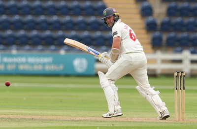 010725  Glamorgan v Gloucestershire, Rothesay County Championship Division 2 - Timm van der Gugten of Glamorgan plays a shot