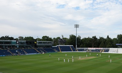 010725  Glamorgan v Gloucestershire, Rothesay County Championship Division 2 - A general view of Sophia Gardens during the final session of play