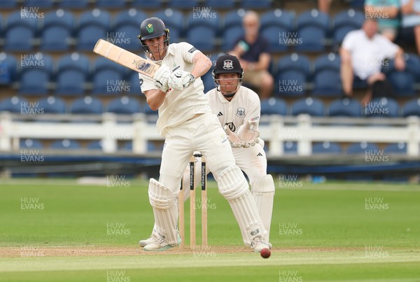 010725  Glamorgan v Gloucestershire, Rothesay County Championship Division 2 - Ben Kellaway of Glamorgan  plays a shot