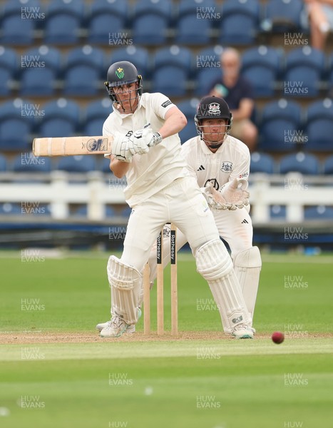 010725  Glamorgan v Gloucestershire, Rothesay County Championship Division 2 - Ben Kellaway of Glamorgan  plays a shot