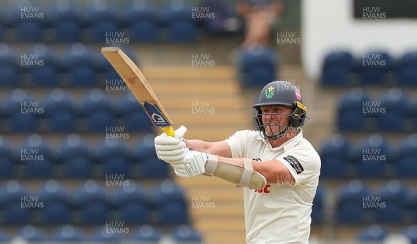 010725  Glamorgan v Gloucestershire, Rothesay County Championship Division 2 - Timm van der Gugten of Glamorgan plays a shot