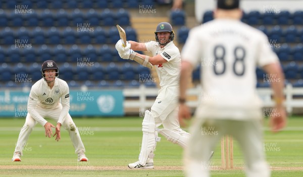 010725  Glamorgan v Gloucestershire, Rothesay County Championship Division 2 - Timm van der Gugten of Glamorgan plays a shot