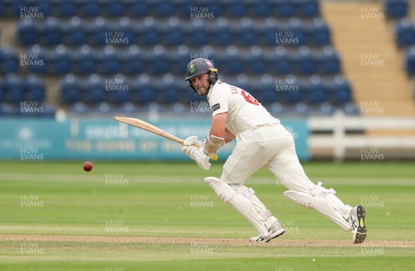 010725  Glamorgan v Gloucestershire, Rothesay County Championship Division 2 - Timm van der Gugten of Glamorgan plays a shot