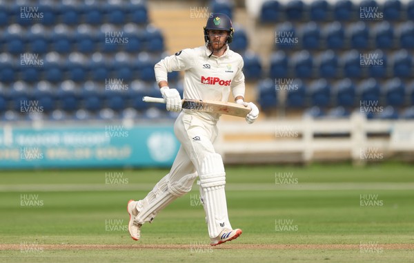 010725  Glamorgan v Gloucestershire, Rothesay County Championship Division 2 - James Harris of Glamorgan plays a shot