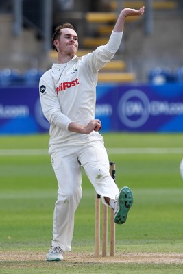 020725 - Glamorgan v Gloucestershire - Rothesay County Championship - Ben Kellaway of Glamorgan bowling