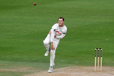 020725 - Glamorgan v Gloucestershire - Rothesay County Championship - Ben Kellaway of Glamorgan bowling