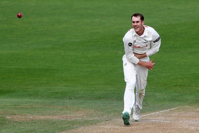 020725 - Glamorgan v Gloucestershire - Rothesay County Championship - Ben Kellaway of Glamorgan bowling