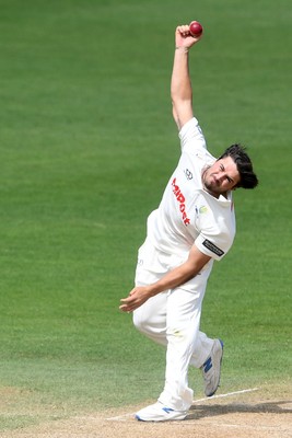 020725 - Glamorgan v Gloucestershire - Rothesay County Championship - Kiran Carlson of Glamorgan bowling