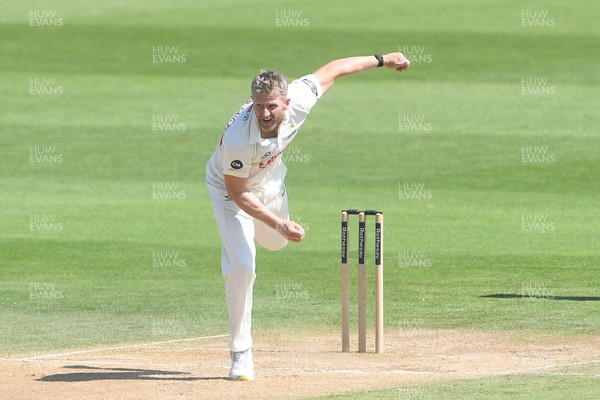020725 - Glamorgan v Gloucestershire - Rothesay County Championship - Timm Van Der Gugten of Glamorgan bowling