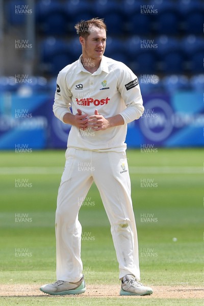 020725 - Glamorgan v Gloucestershire - Rothesay County Championship - Ben Kellaway of Glamorgan bowling